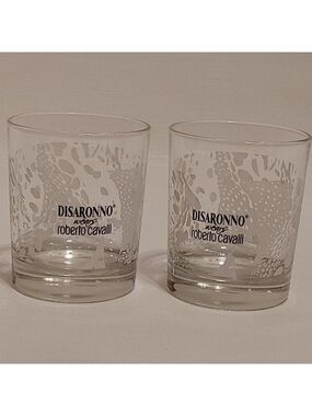 FASHIONABLE DISARONNO WEARS ROBERTO CAVALLI LOWBALL TUMBLERS SET OF 2
